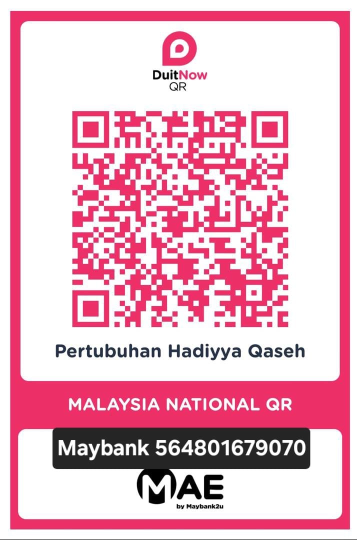 DuitNow QR code for Pertubuhan Hadiyya Qaseh, Maybank account 564801679070